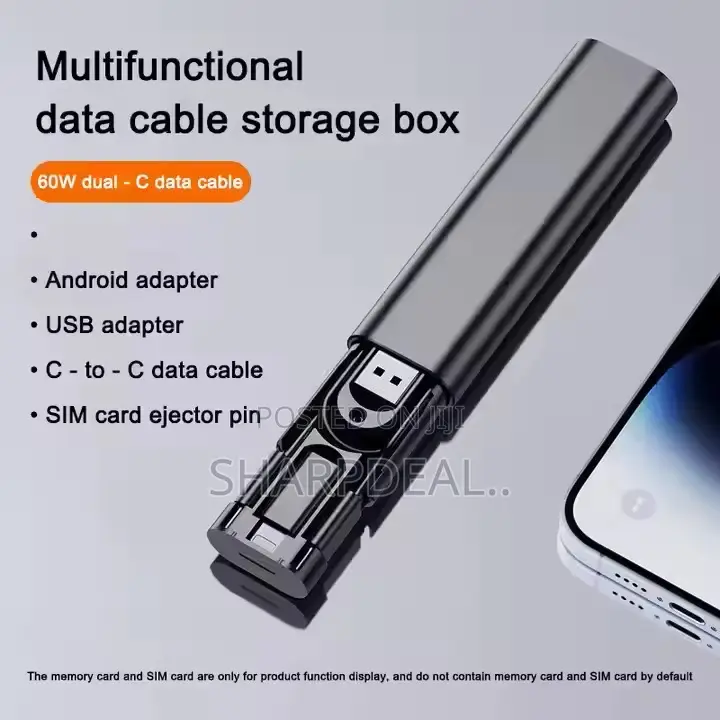Data Cable Storage Box (6 In 1)