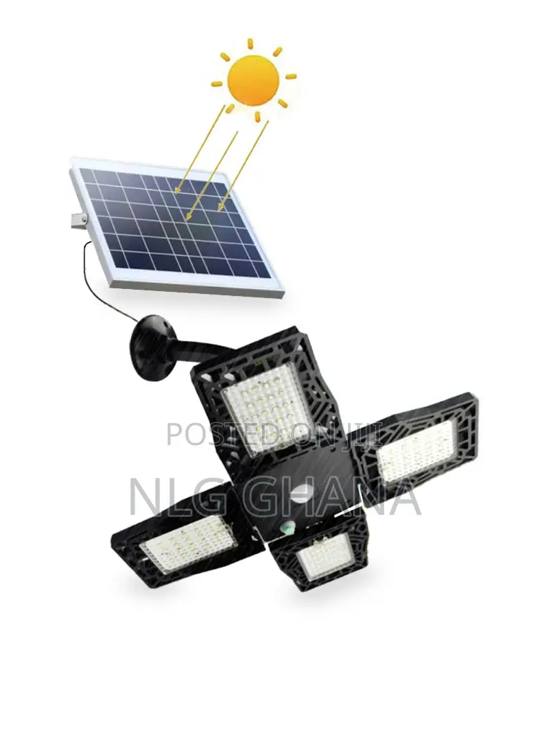 80-Bead Led Solar Power Wall Lamp Four-Head. Tvx6074