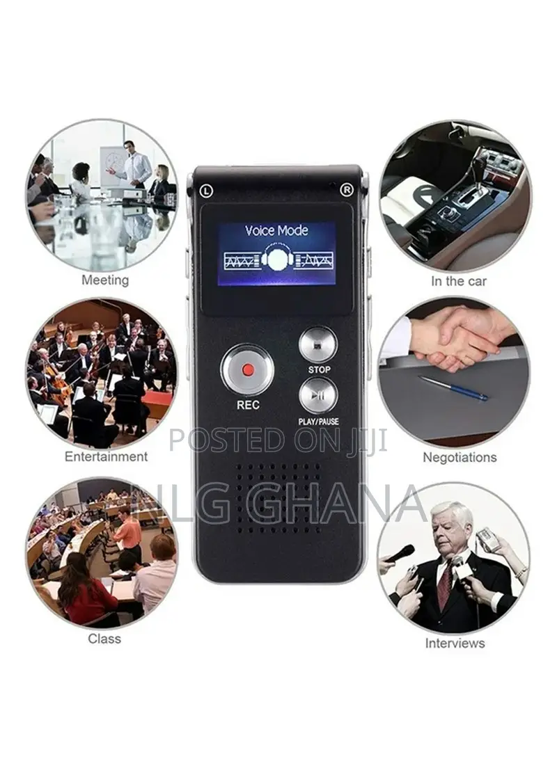 Portable Rechargeable 8gb Digital Voice Recorder. Ghx6027
