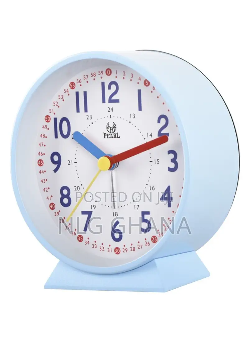 Metal+Glass+Abs Round Clock Bedside Desktop Kids. Tvx25032
