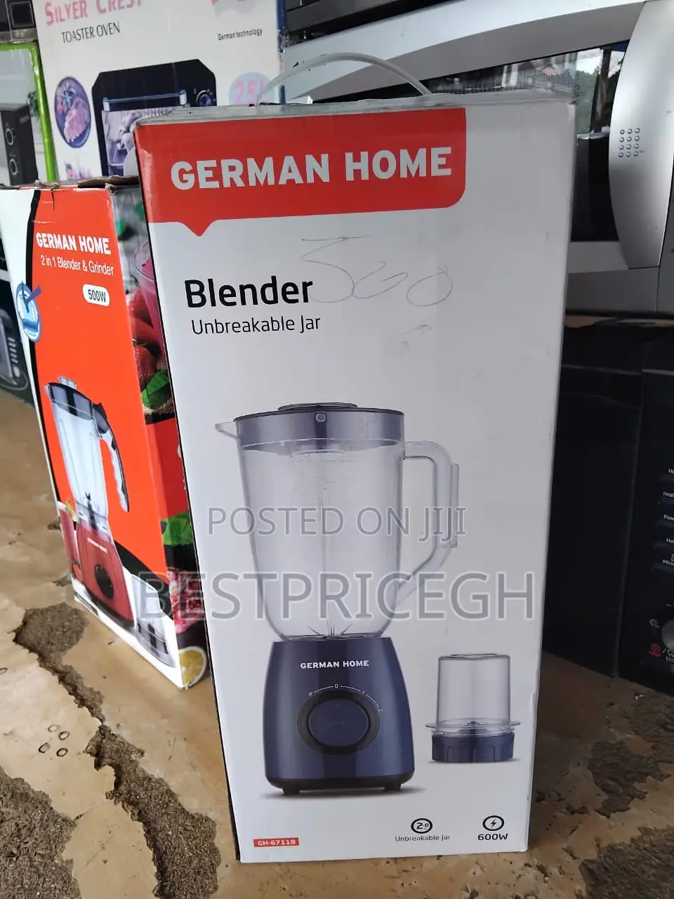 German Home 2-in-1 Blender Grinder