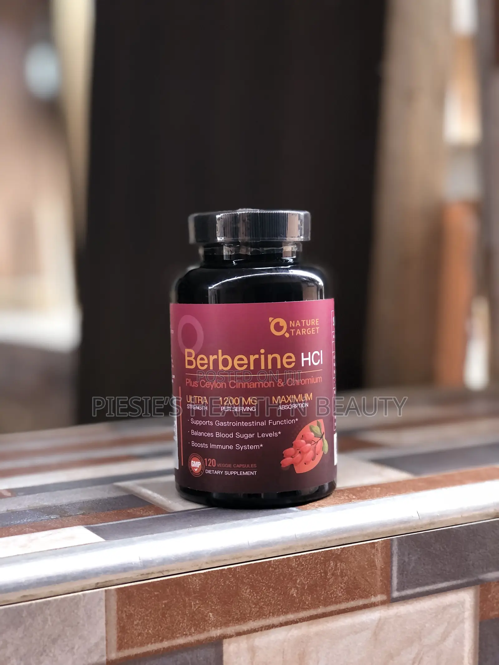 Nature Target Berberine HCL 1200mg With Ceylon Cinnamon Chromium