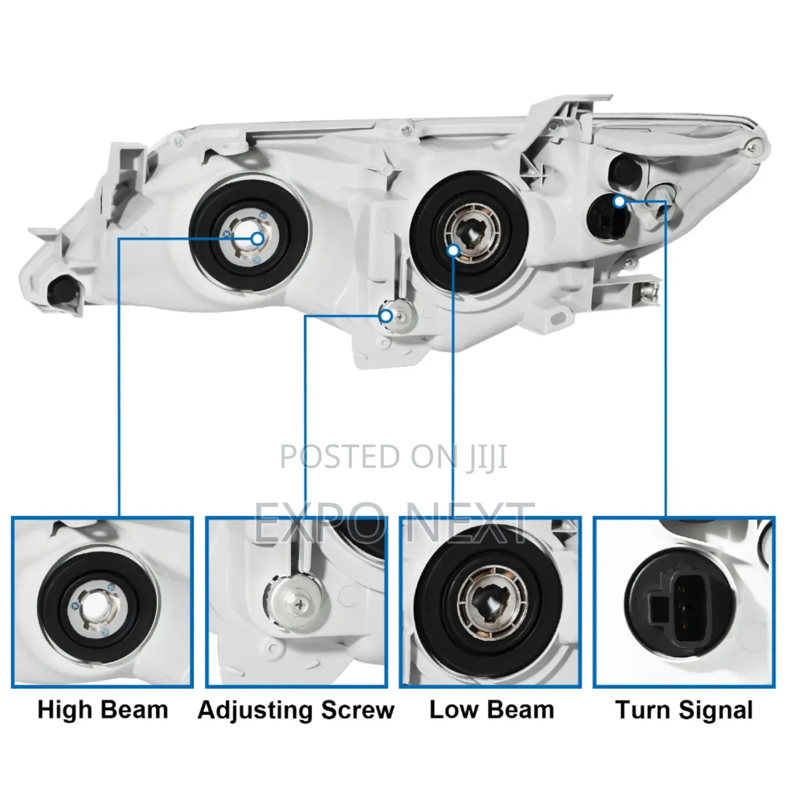 Headlights Toyota Camry Series 2012-2014 Usa