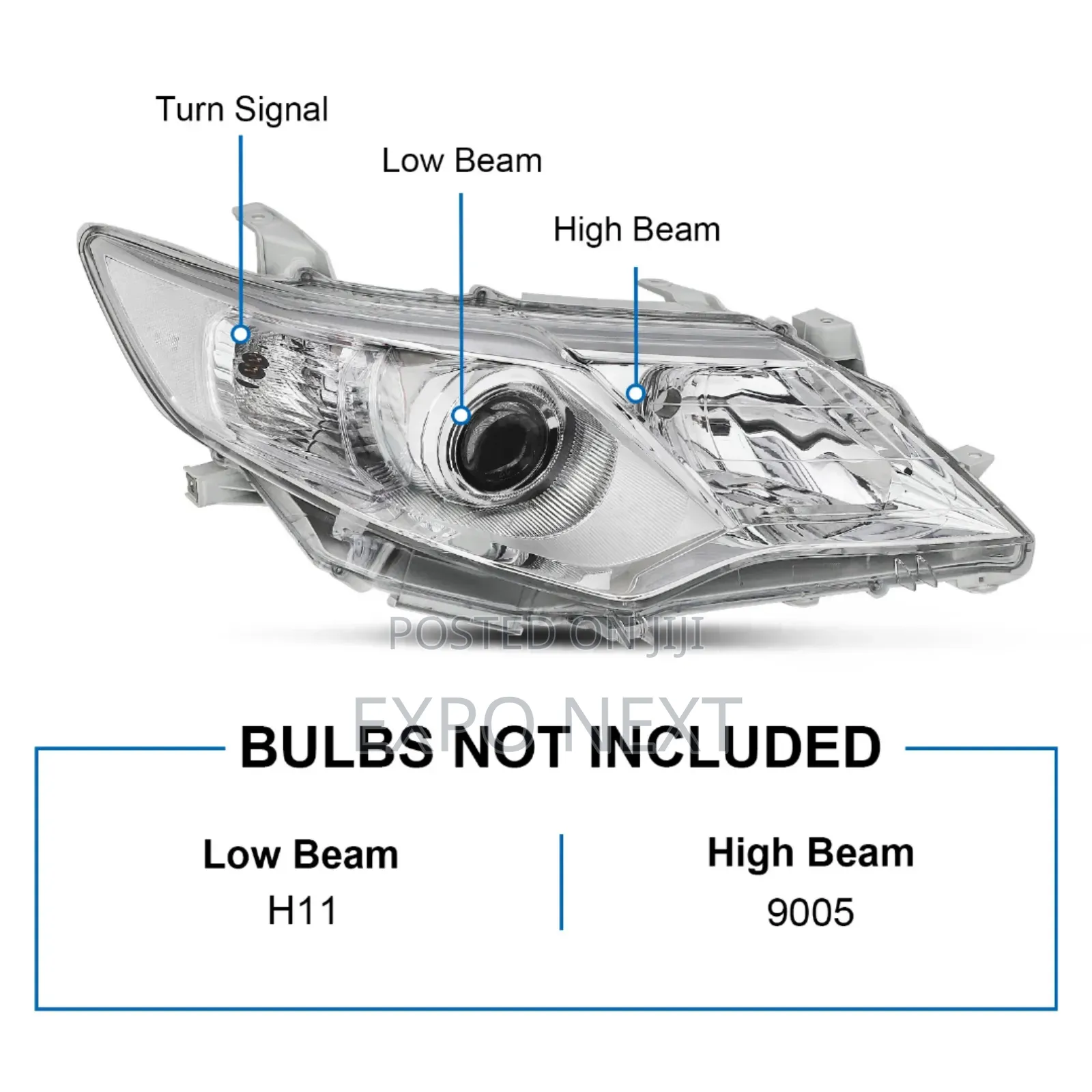 Headlights Toyota Camry Series 2012-2014 Usa
