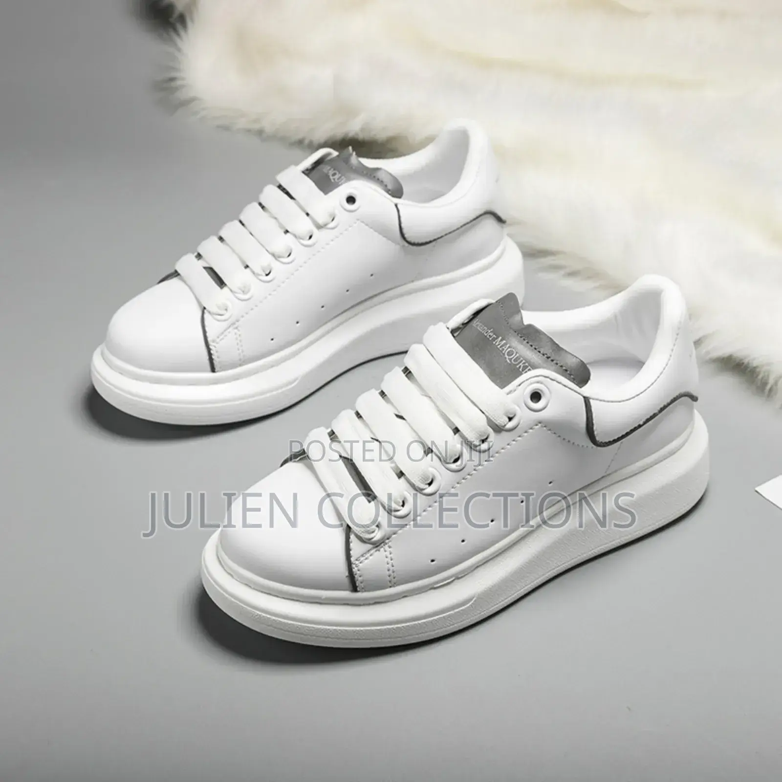 Alexander McQueen Leather Whitegrey