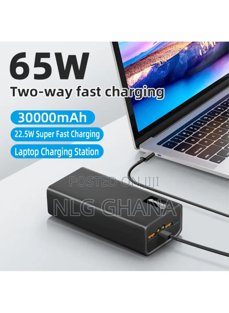 65w 30000mah Bi-Directional Charging Power Bank. Tvx26349