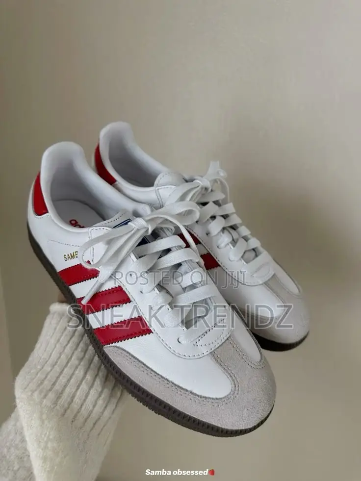 Original Adidas Samba Leather Redwhite