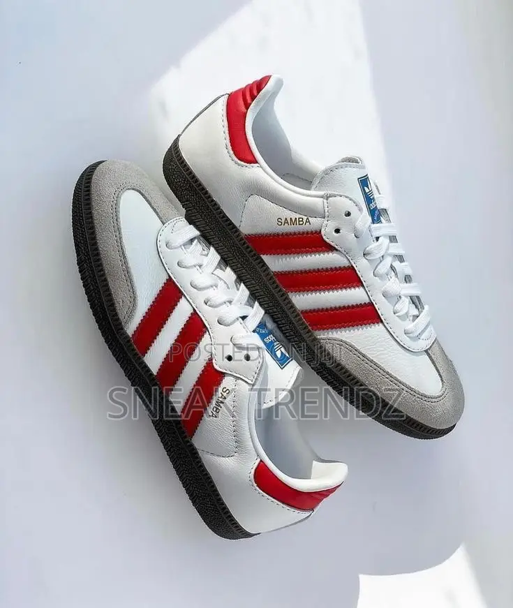 Original Adidas Samba Leather Redwhite