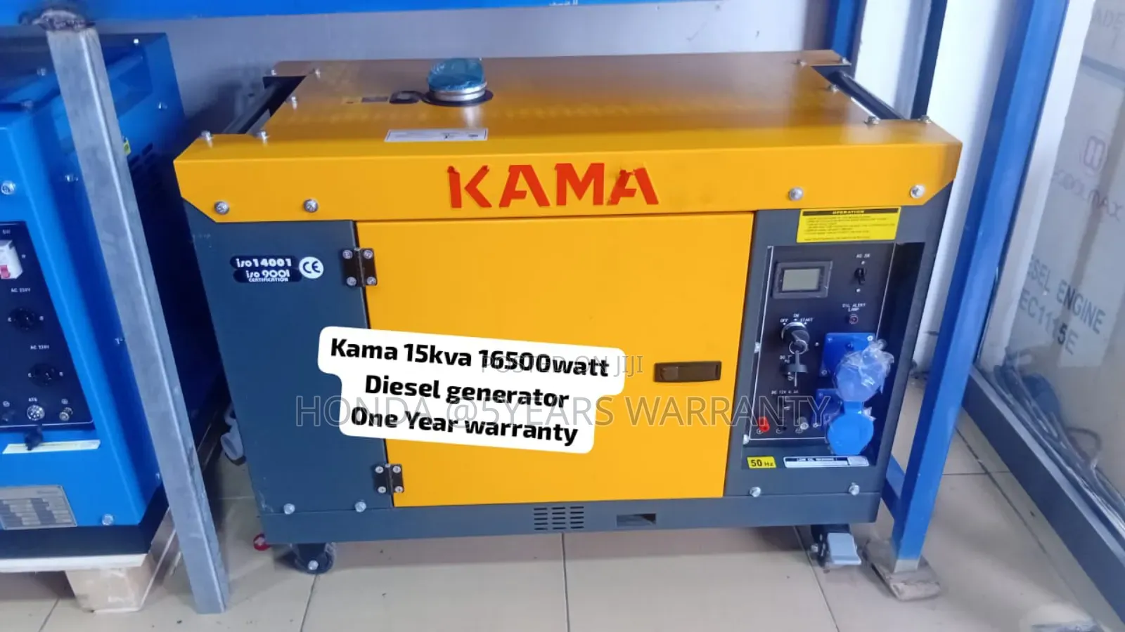 Commercial Power Kama 15kva 16500wax Diesel Generator 15kva