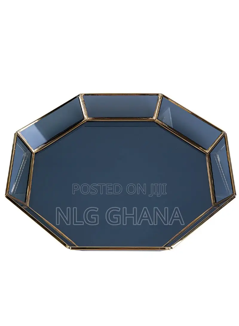 Line Hex Decorative Plate 33cm. Kar1347