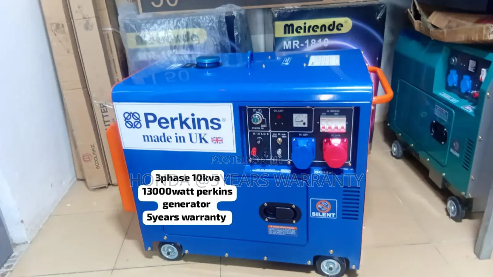 Industrial Grade Diesel Perkins 3phase Generator 10kva