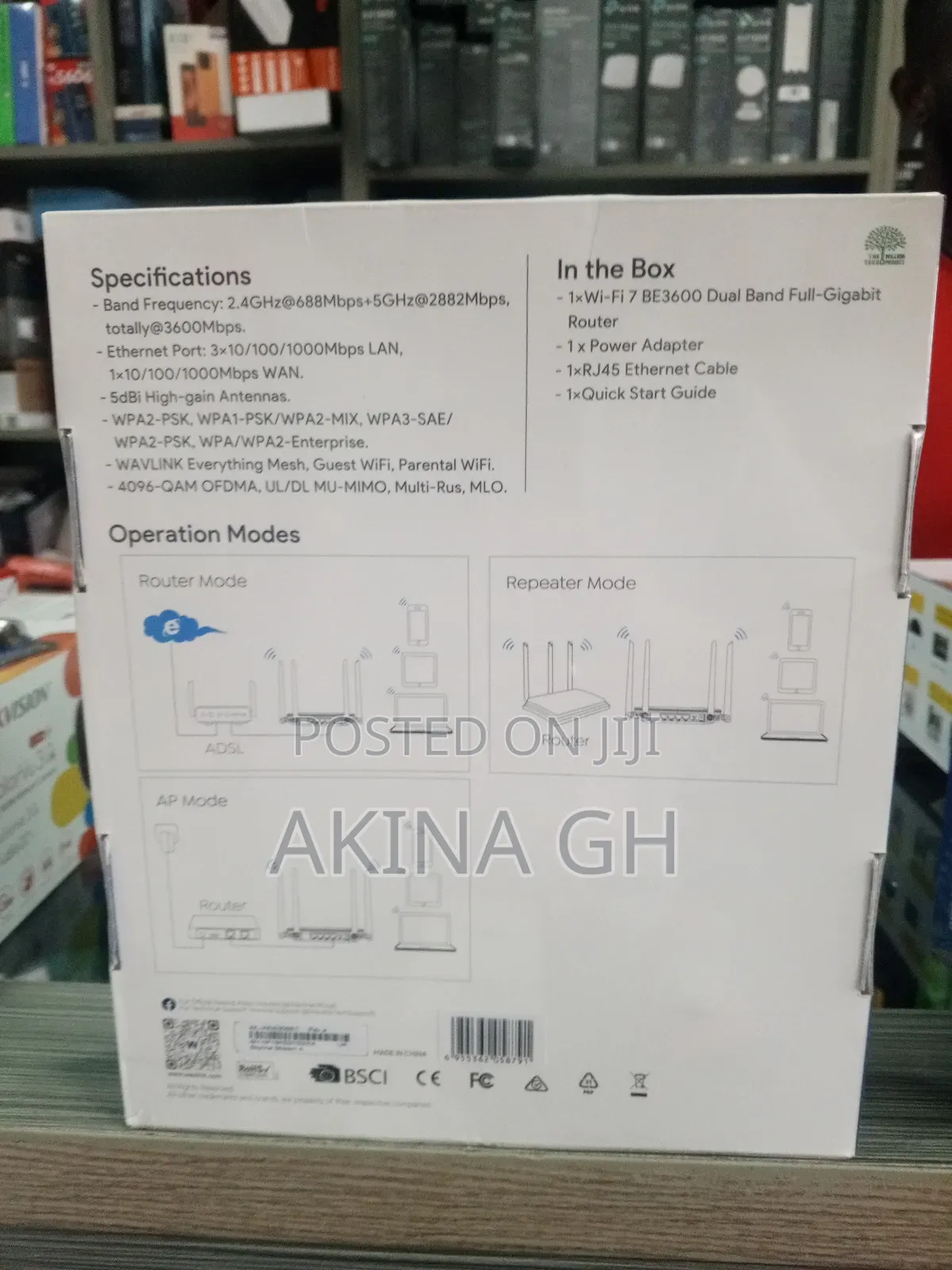 Walink Wi-Fi 7 Be3600 Dual Brand Gigabit Mesh Router