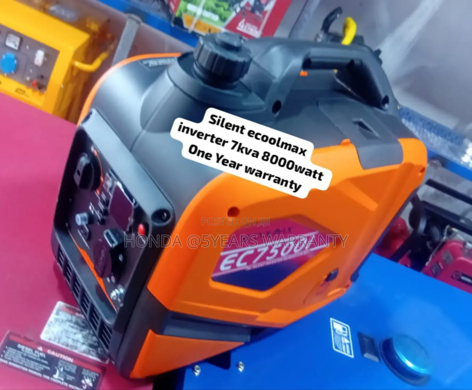 Silent 7500i Ecoolmax Inverter 7kva Petrol Generator 7500i