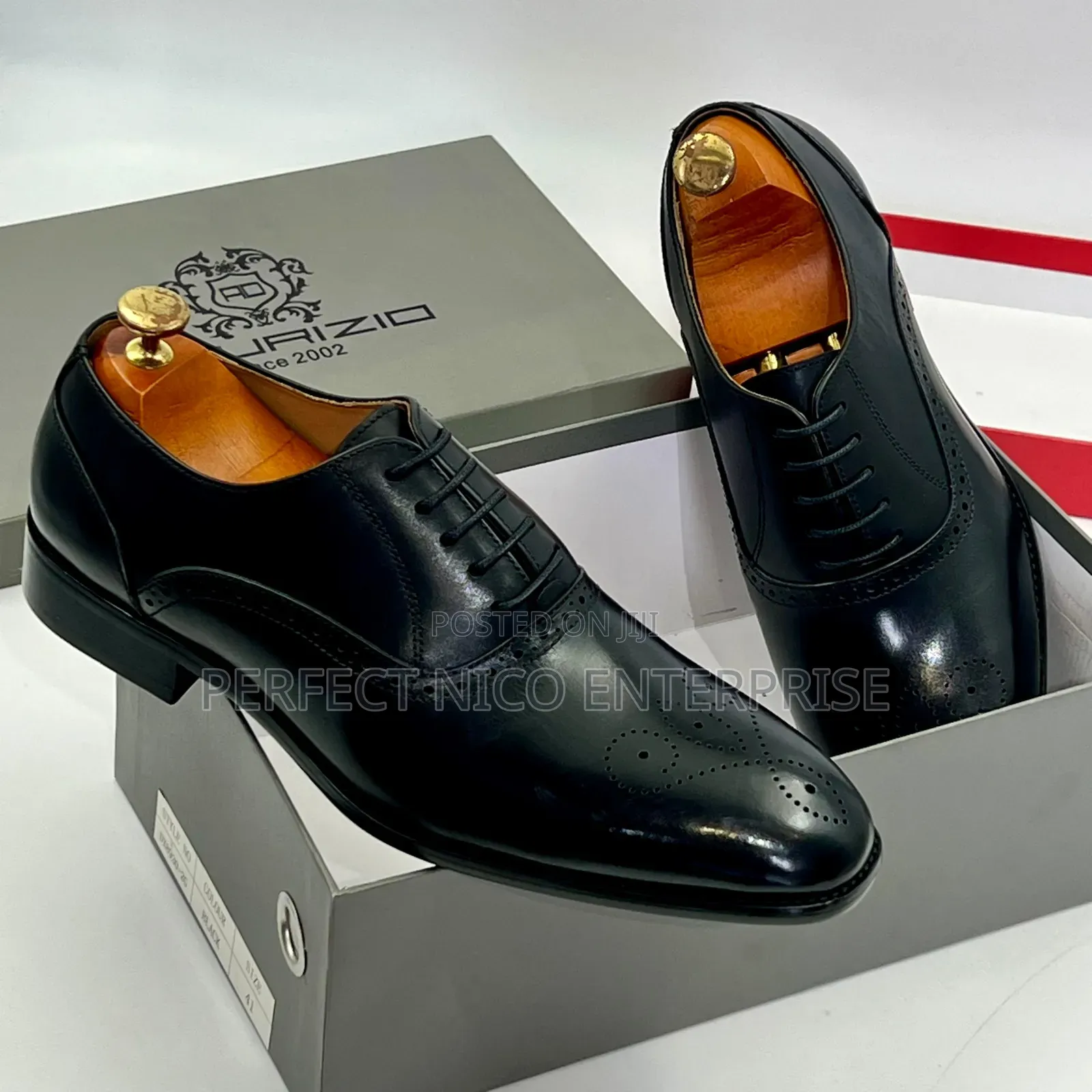 Elegant Black Leather Dress Shoes"