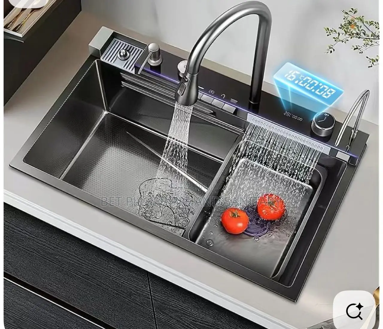 Luxury Led Sink With Pullout Tap_chop Board Etc Complete