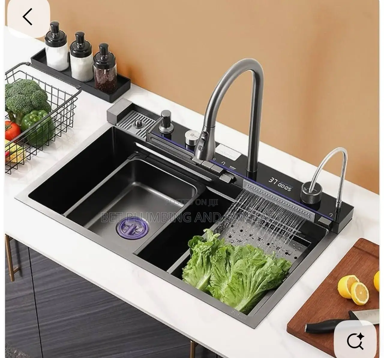Luxury Led Sink With Pullout Tap_chop Board Etc Complete