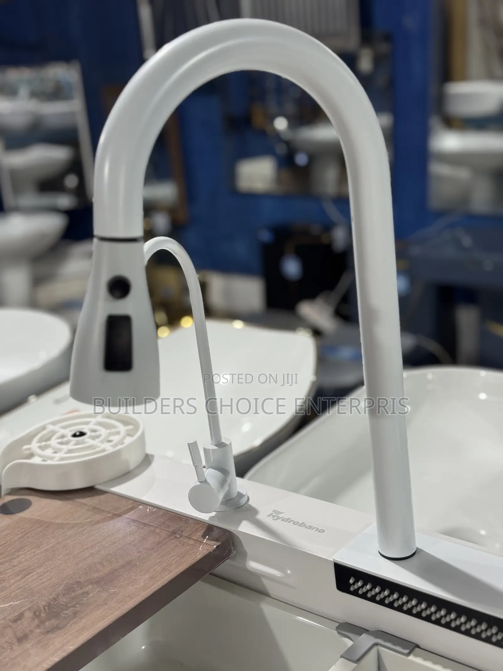 Luxury White Wash Water Fall Kitchen Sink