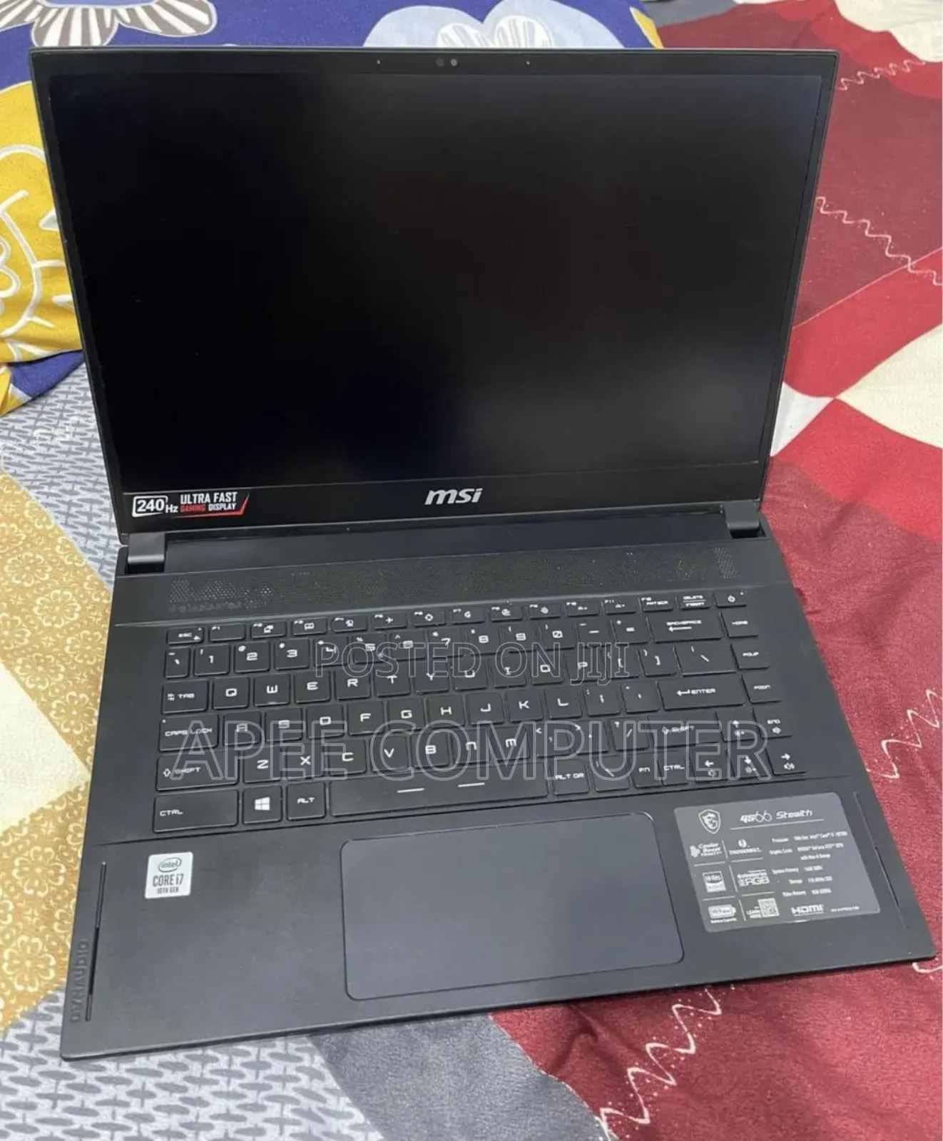 Laptop MSI GS66 Stealth 10SGS 32GB Intel Core I7 SSD 1T