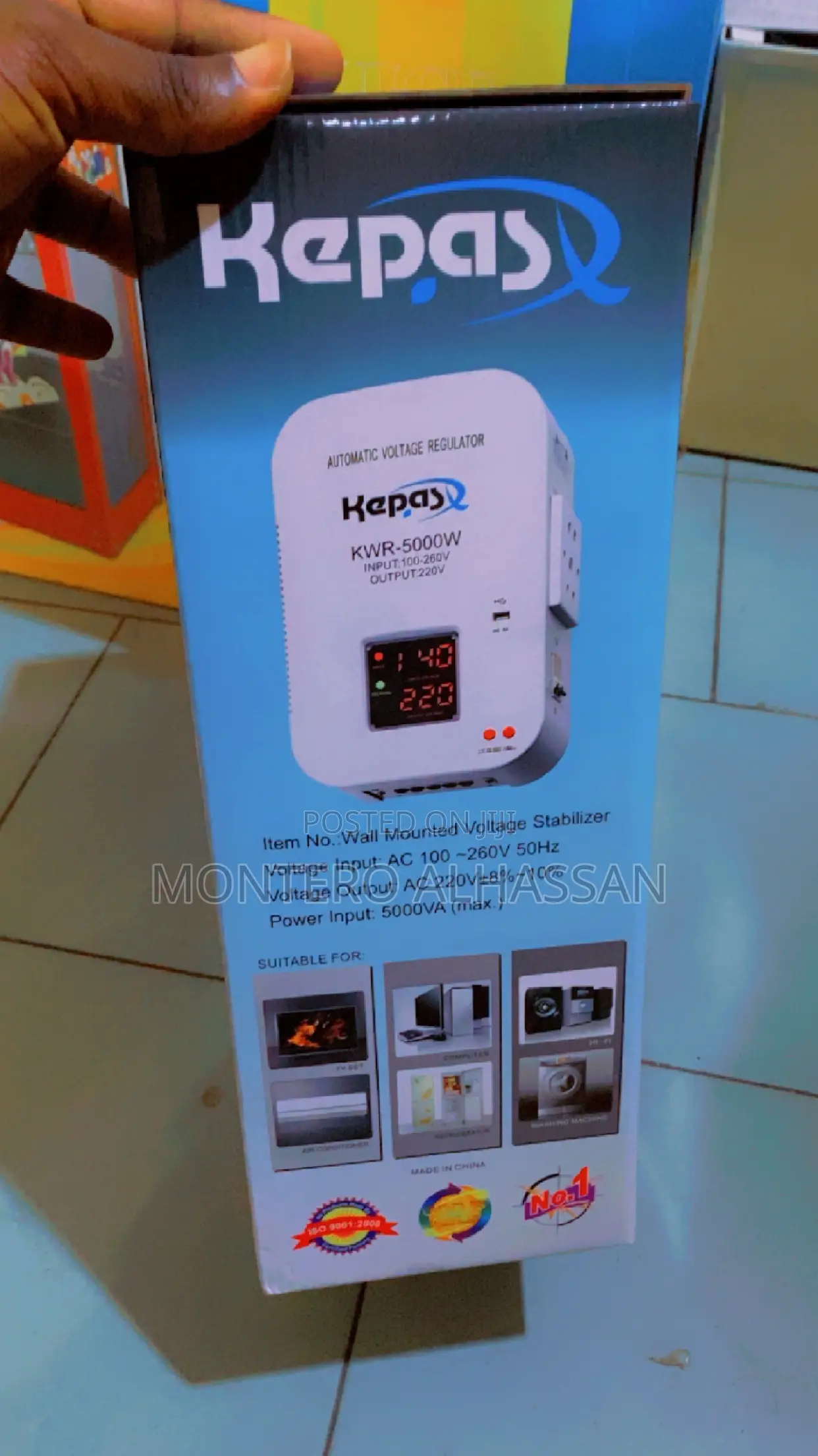 Kepas Wall Mount Stablizer 5000watts