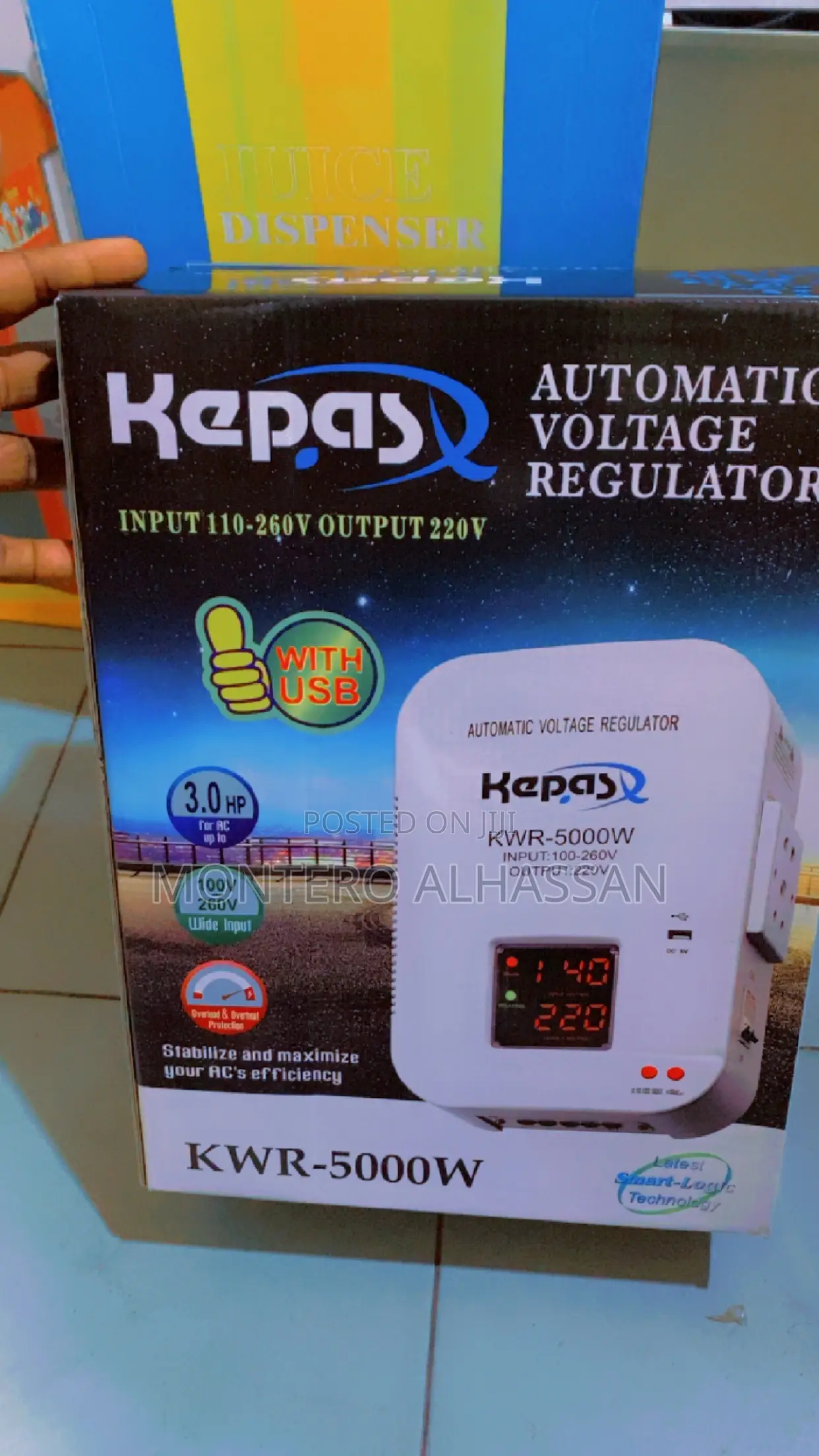 Kepas Wall Mount Stablizer 5000watts