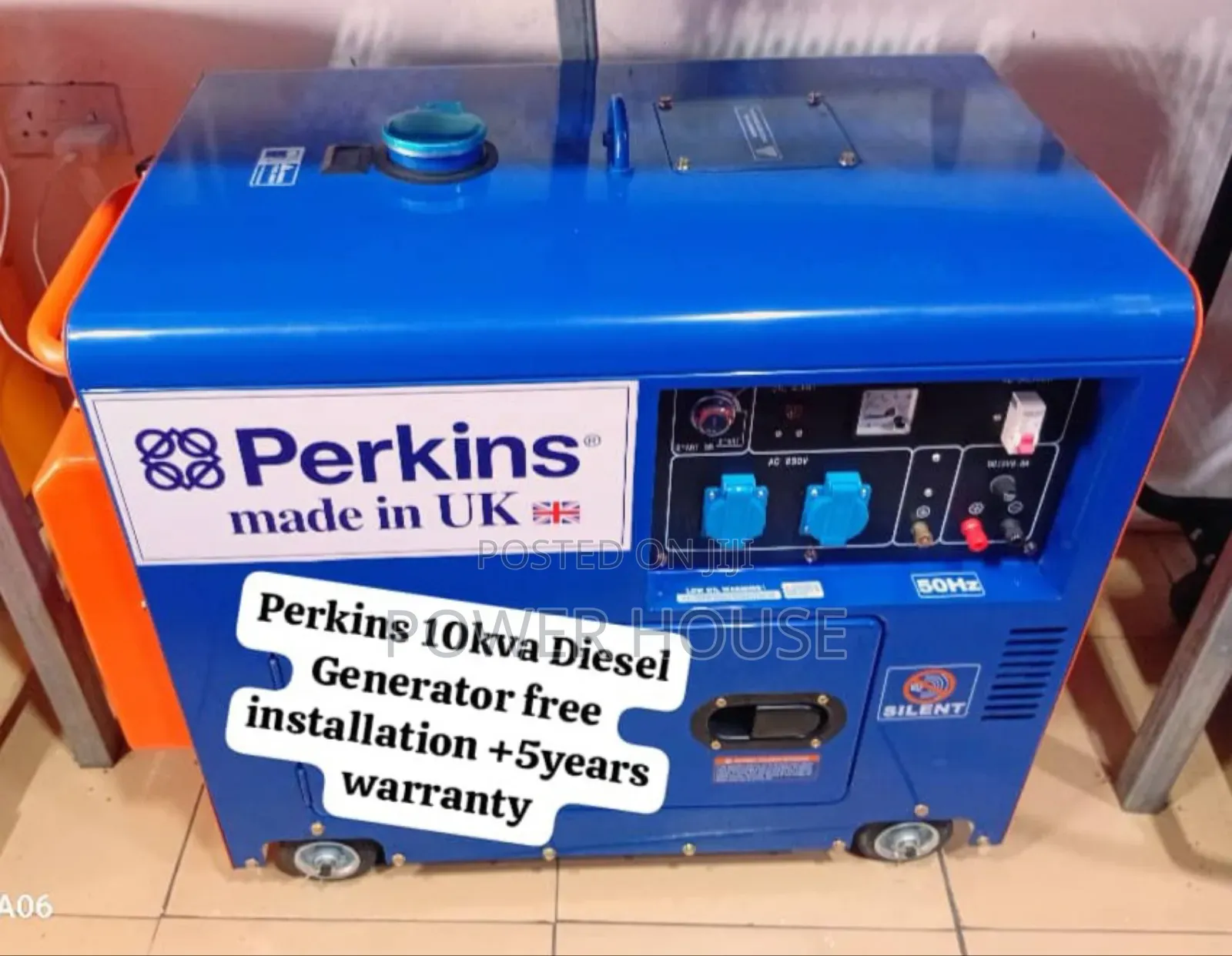 Code Spin Perkins Diesel Generator 10kva Silent