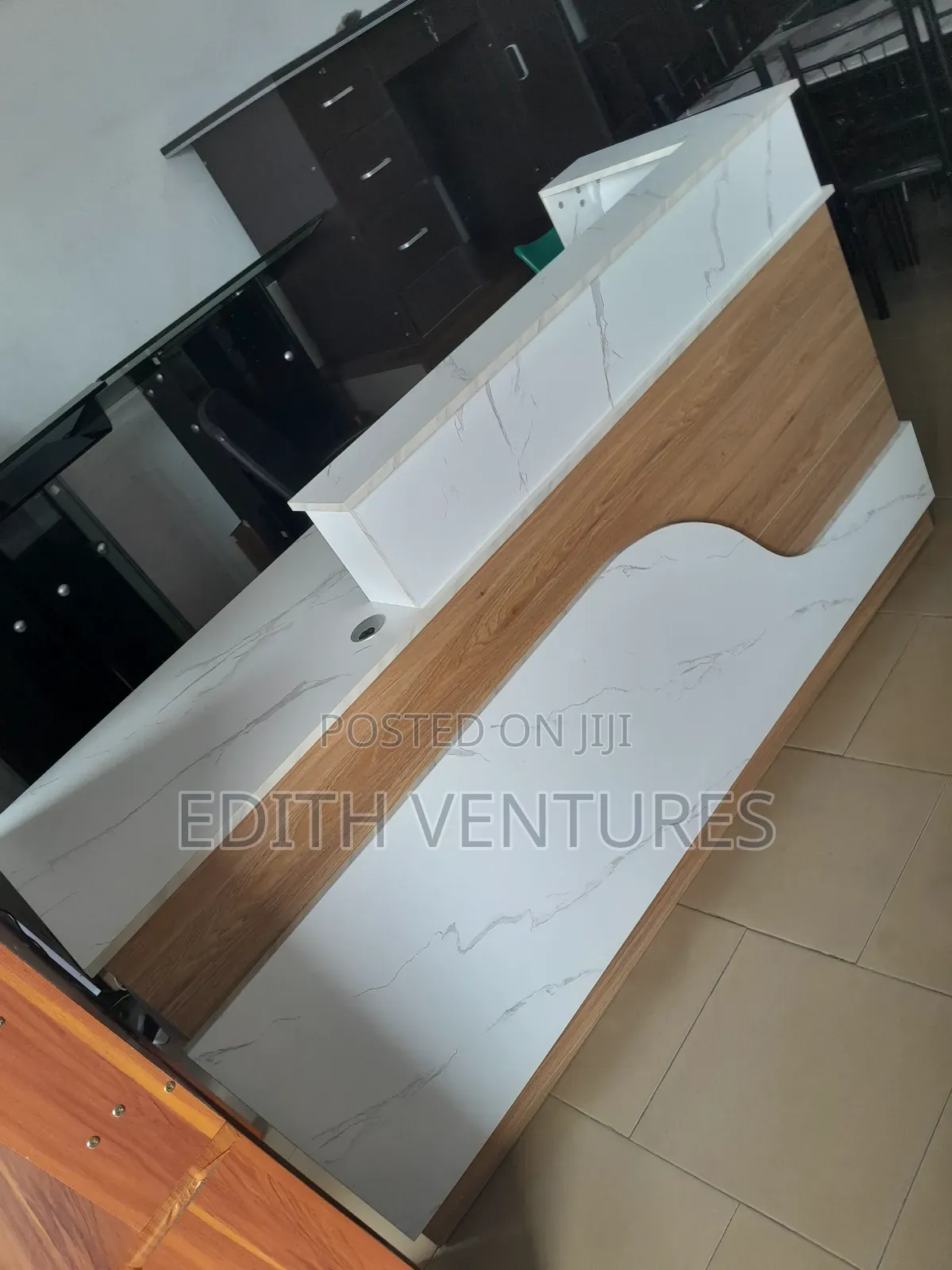 Wood Front Welcome Desk