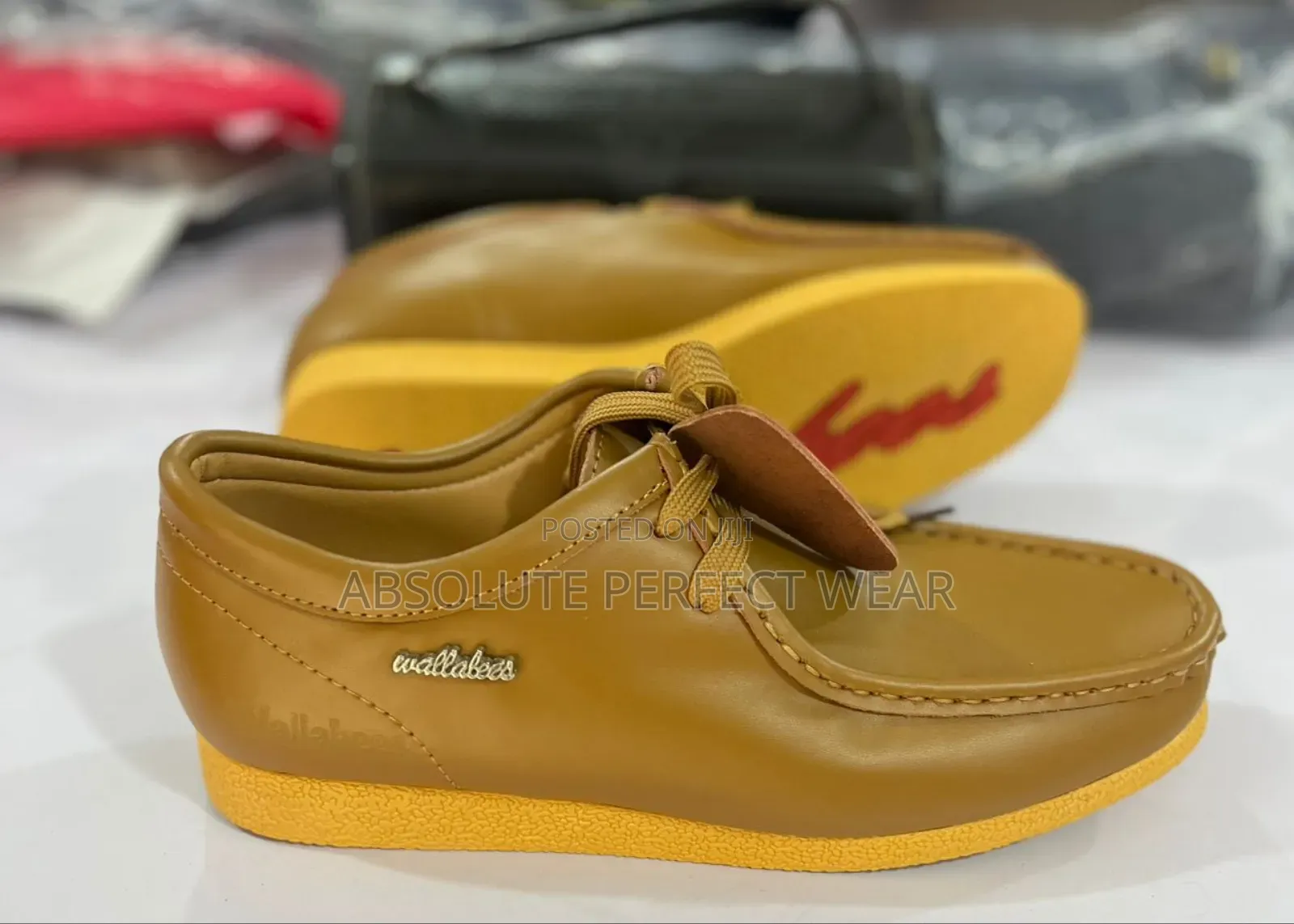 Brown and Ash Wallabees for Men