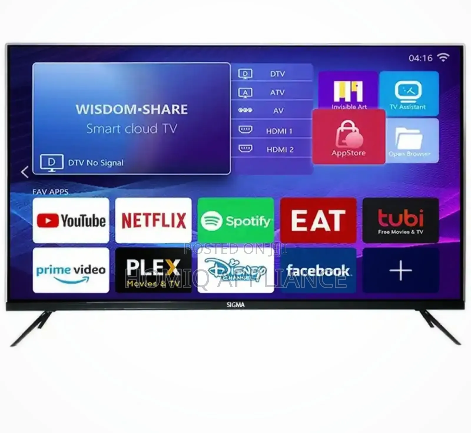 Sigma 65/Inch Uhd Smart Android – Digital Frameless Tv