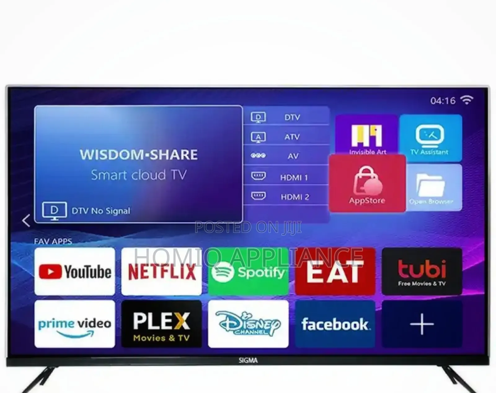 Sigma 65/Inch Uhd Smart Android – Digital Frameless Tv
