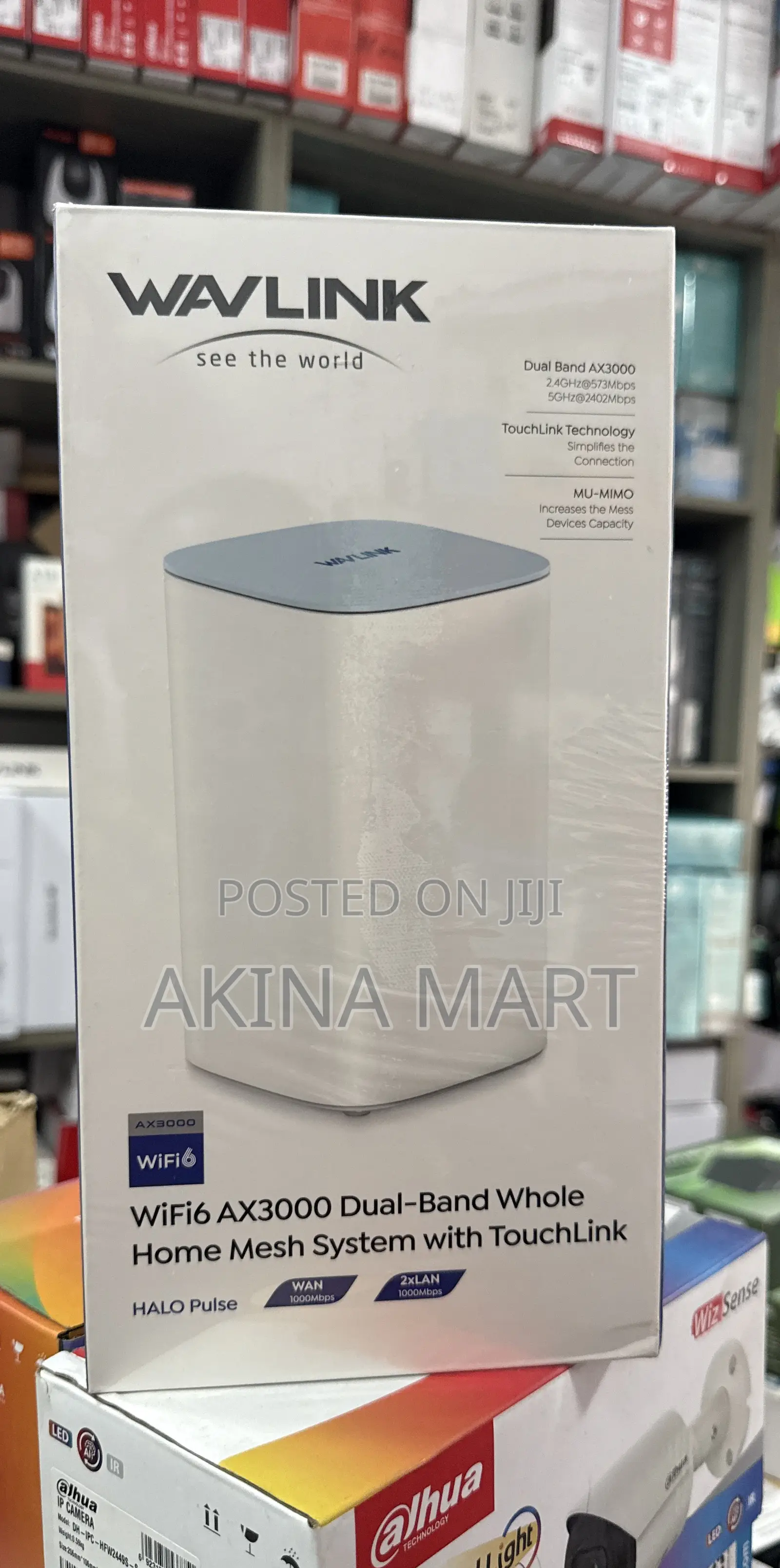 Wav Linkwifi6 Ax3000 Dual-Band Whole Home Mesh System With Touch Link