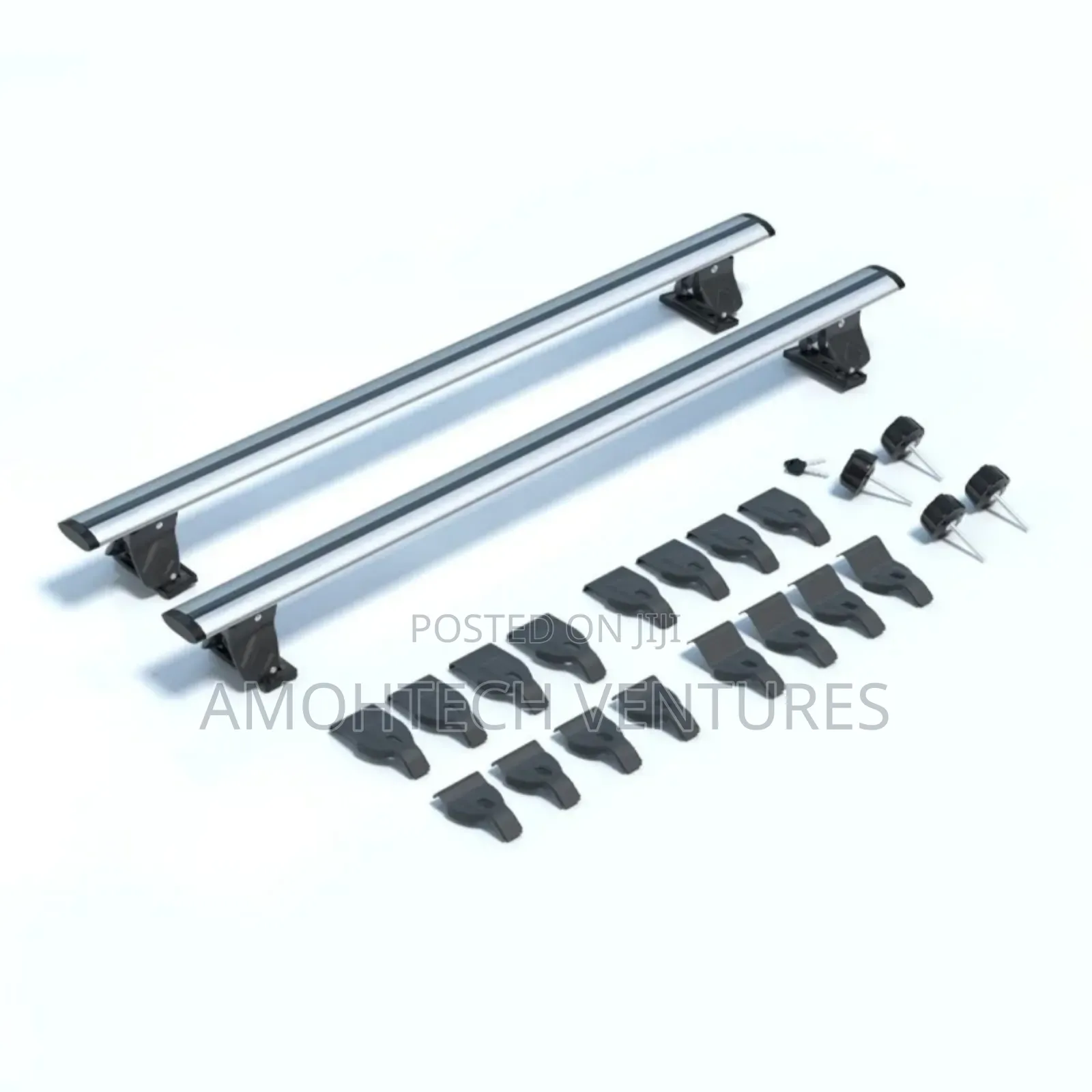 Cross Bars Baggage Roof Rack Rail Black Silver Crossbars