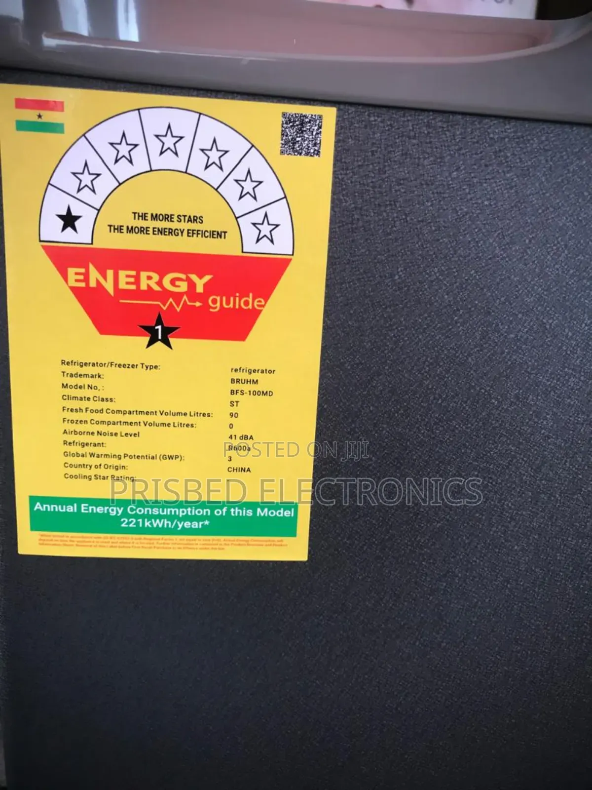 Bruhm Ddurable Table Top Single Door 90 Litres