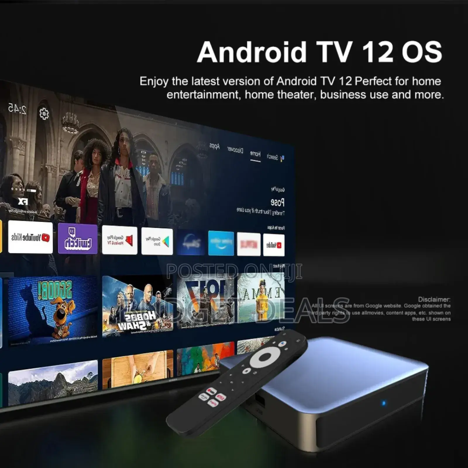 Dcolor Google/Netflix Certified Android Smart Tv Box With Google Tv Ui