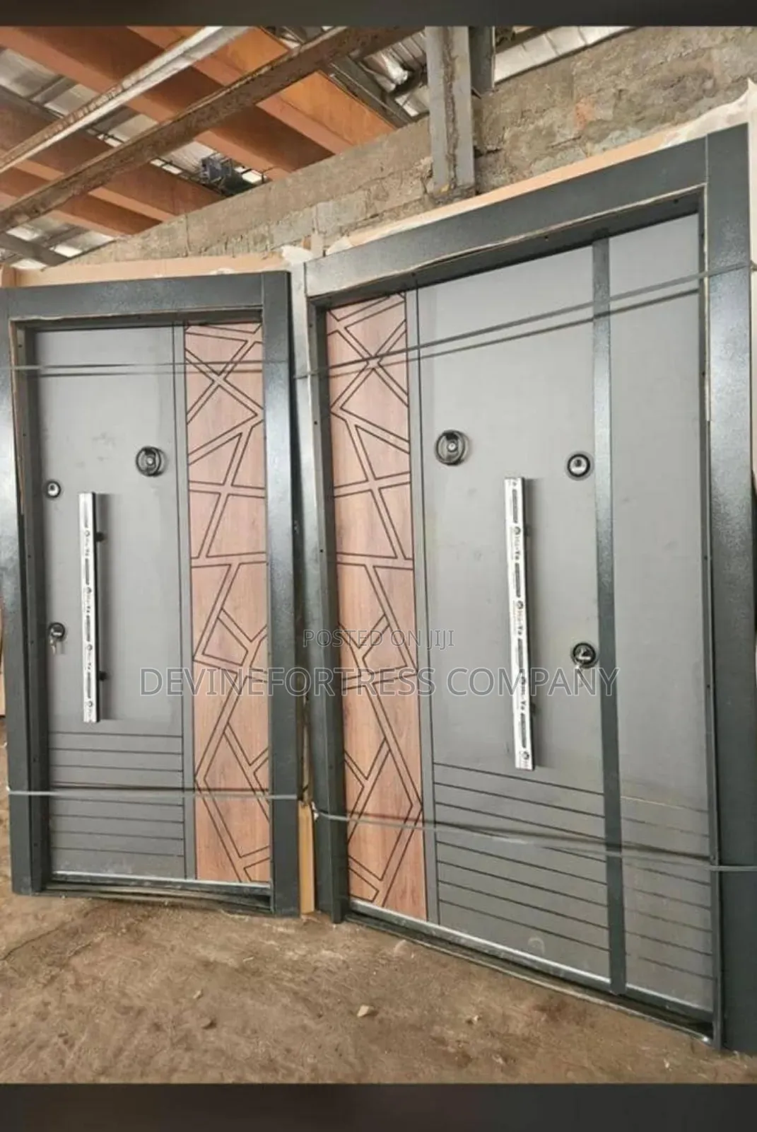 Heavy Duty Classic Marine Wood Security Door One N Half "