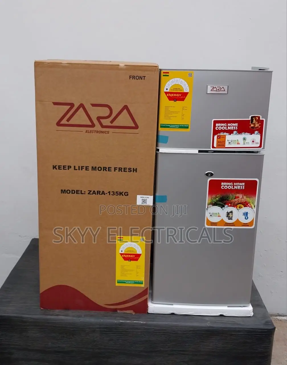 Zara 135k 110 Liters Top Freezer Fridge