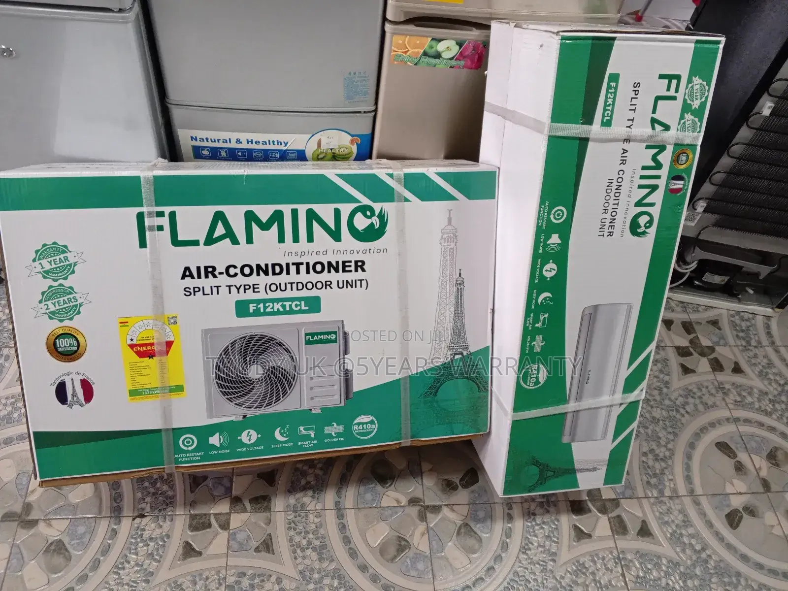 Flamino 1.5hp Silent Split Energetic Air Conditioner Set