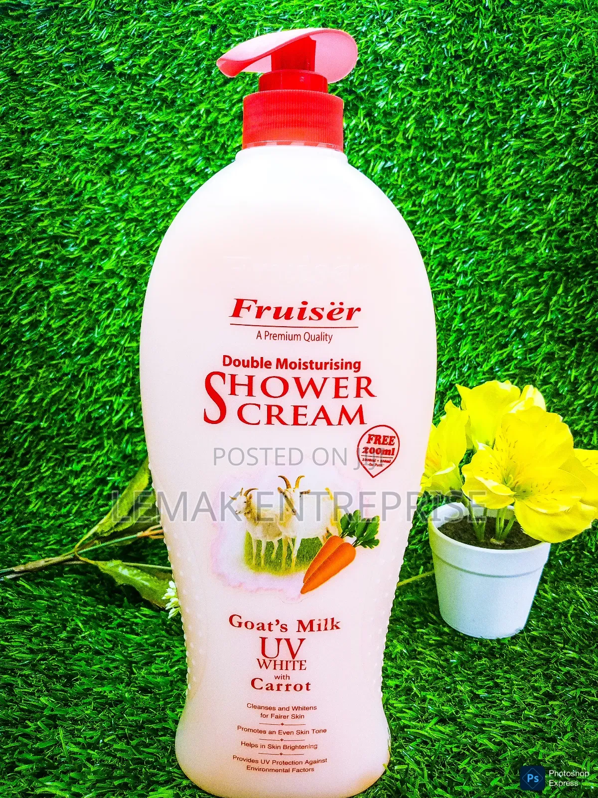 Fruiser Double Moisturizing Shower Cream 1000ml