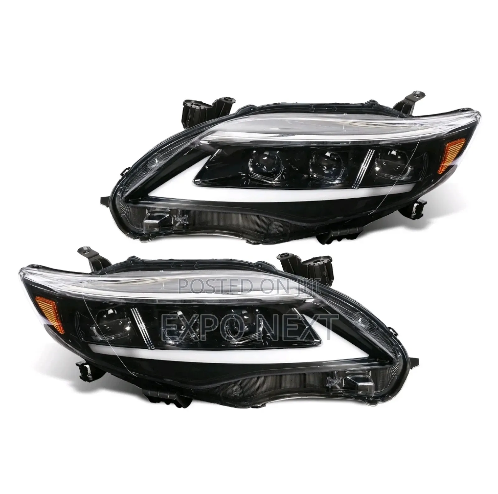 Pair Full Led Drl Headlights Fit For Toyota Corolla Assembly 2011-2013