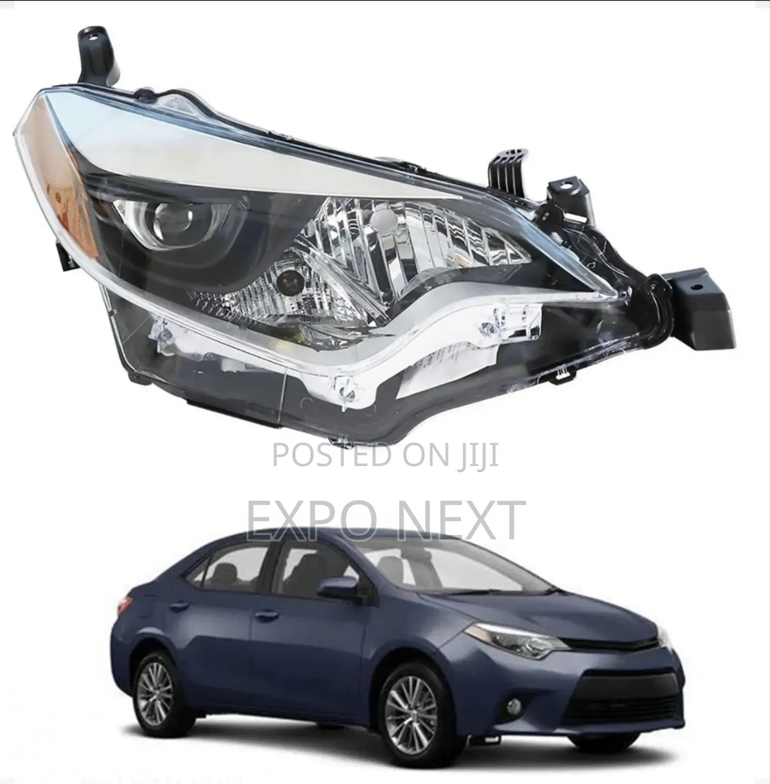 Headlights Replacement For 2014-2018 Toyota Corolla Pair