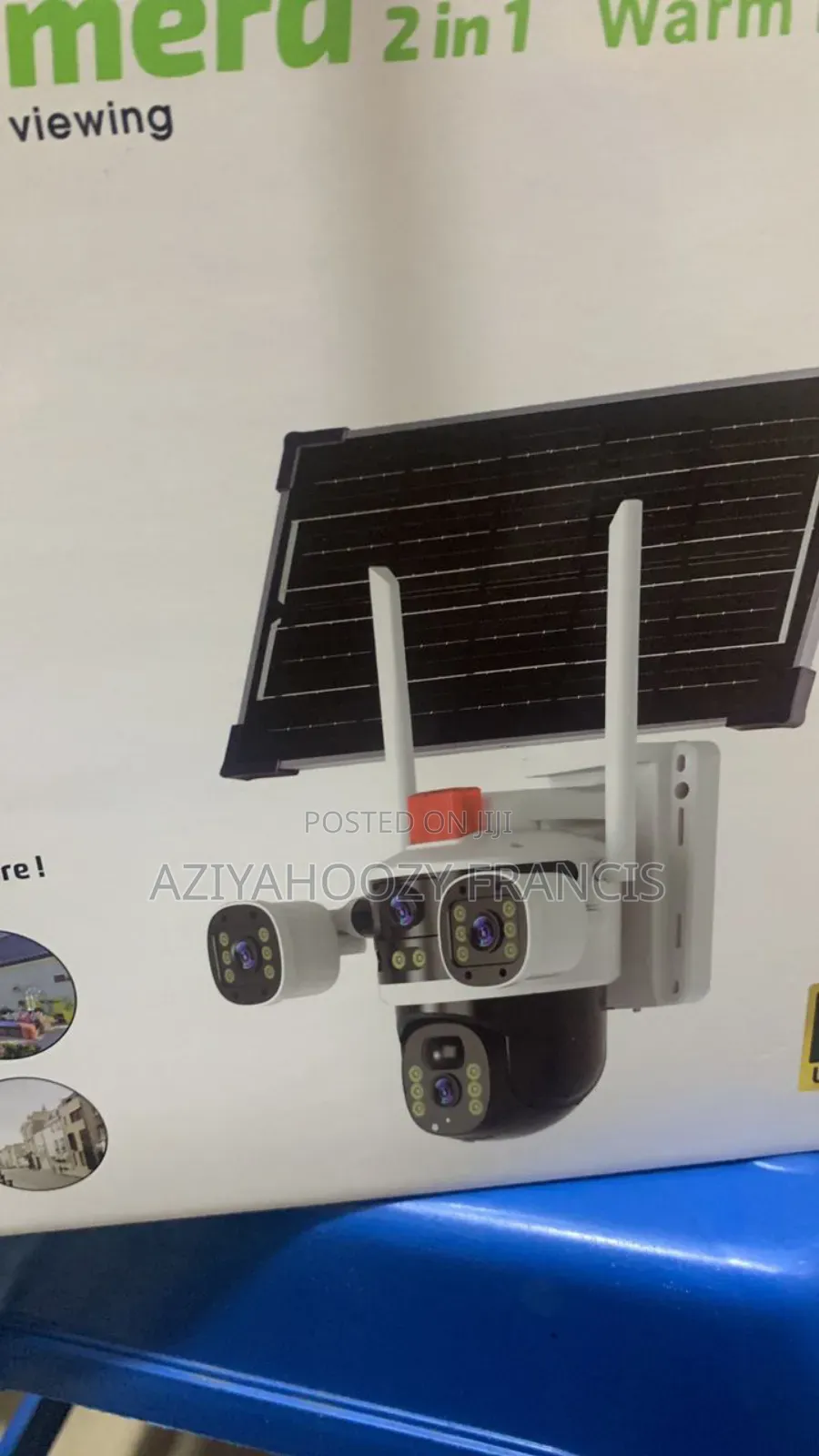 Ai Solar 4 Camera CCTV Wifi Sim Card Option