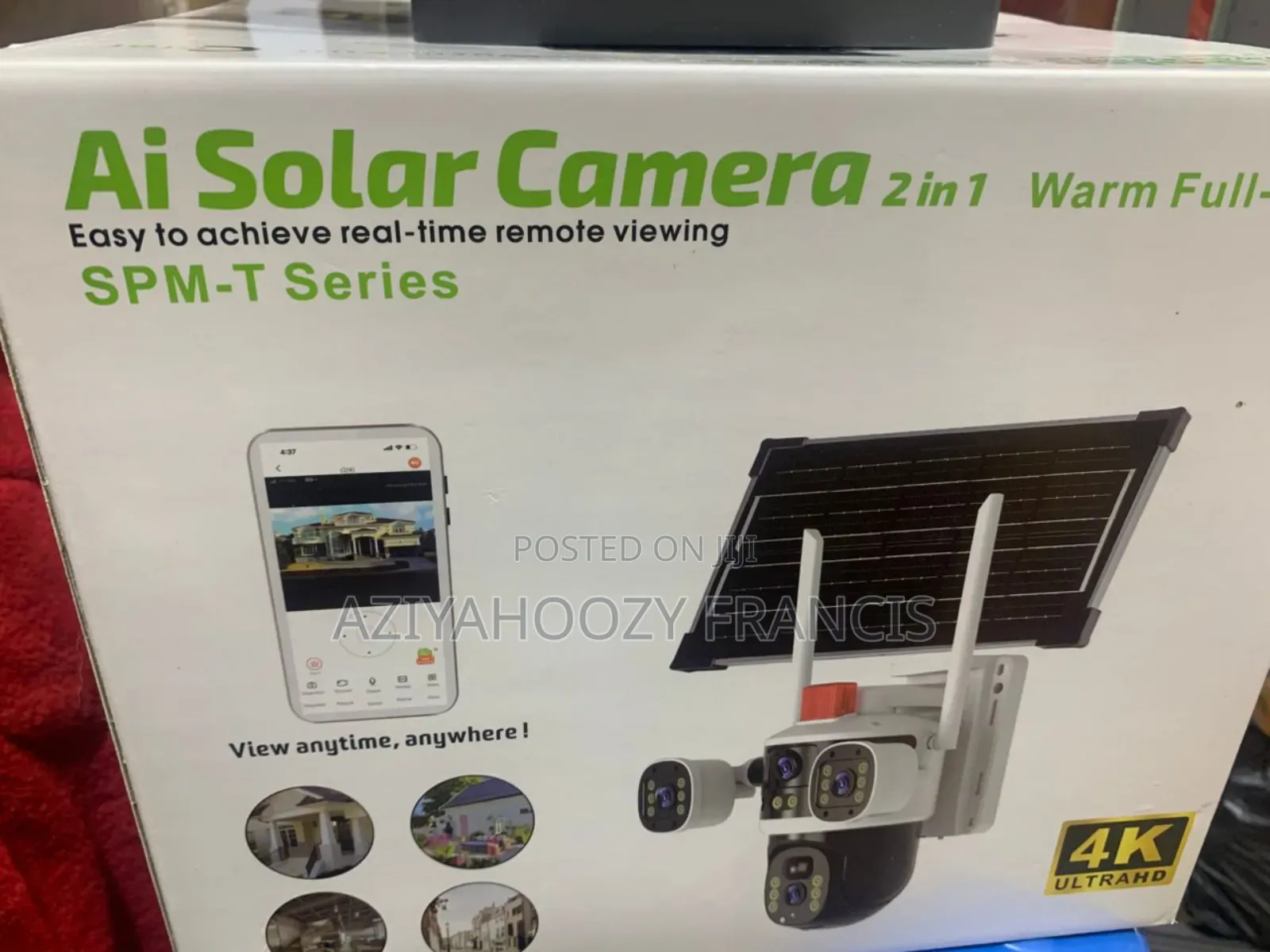 Ai Solar 4 Camera CCTV Wifi Sim Card Option
