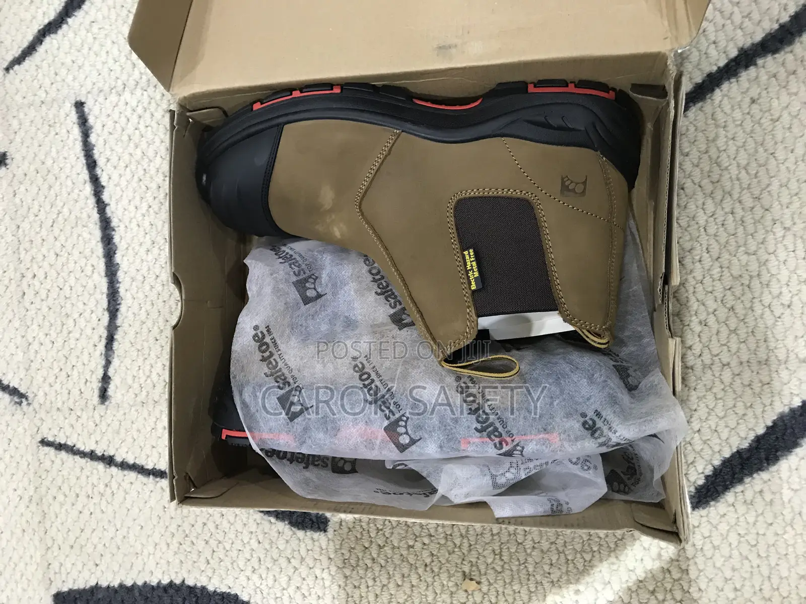 High Ankle Boot(Safetoe Brown Mining Pull On)