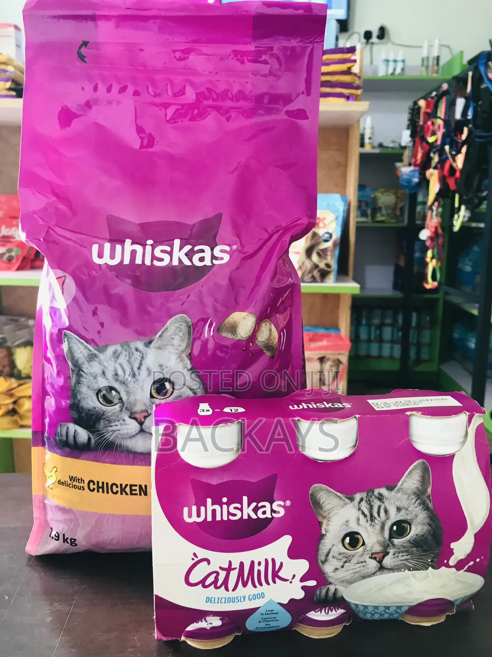 Whiskas Cat Food and Milk Combo