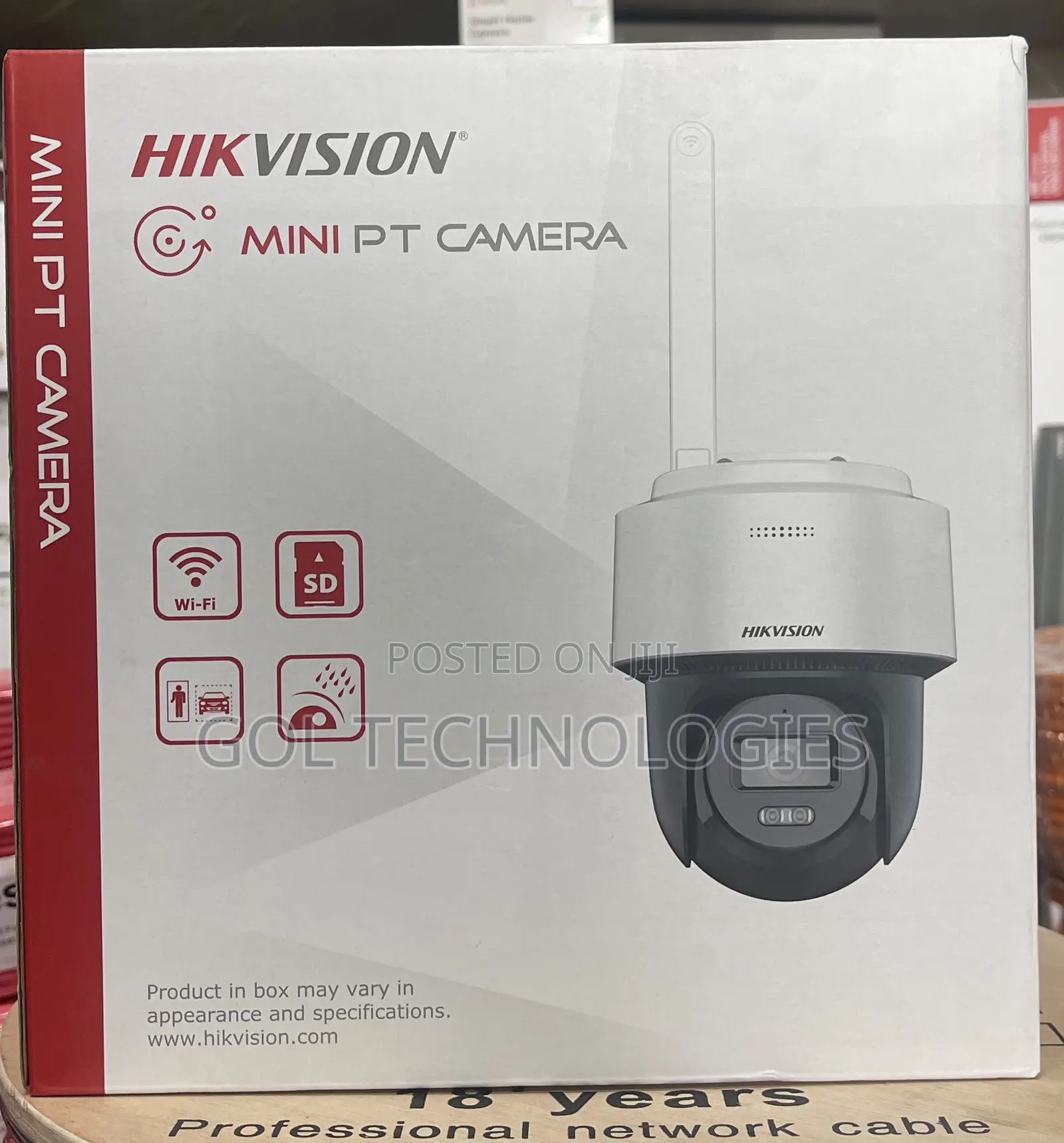 Hikvision Pt Network Camera Wifi Ds-2de2c400iwg/W Stand Alone Cable