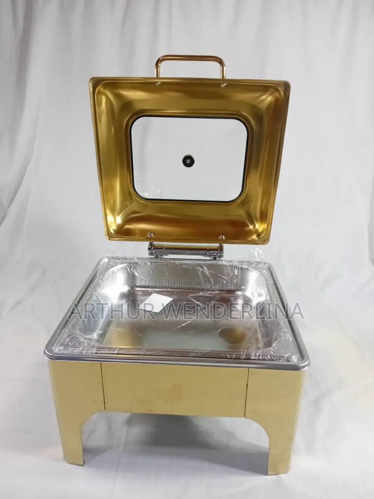 Gold Chaffing Dish Square Shape