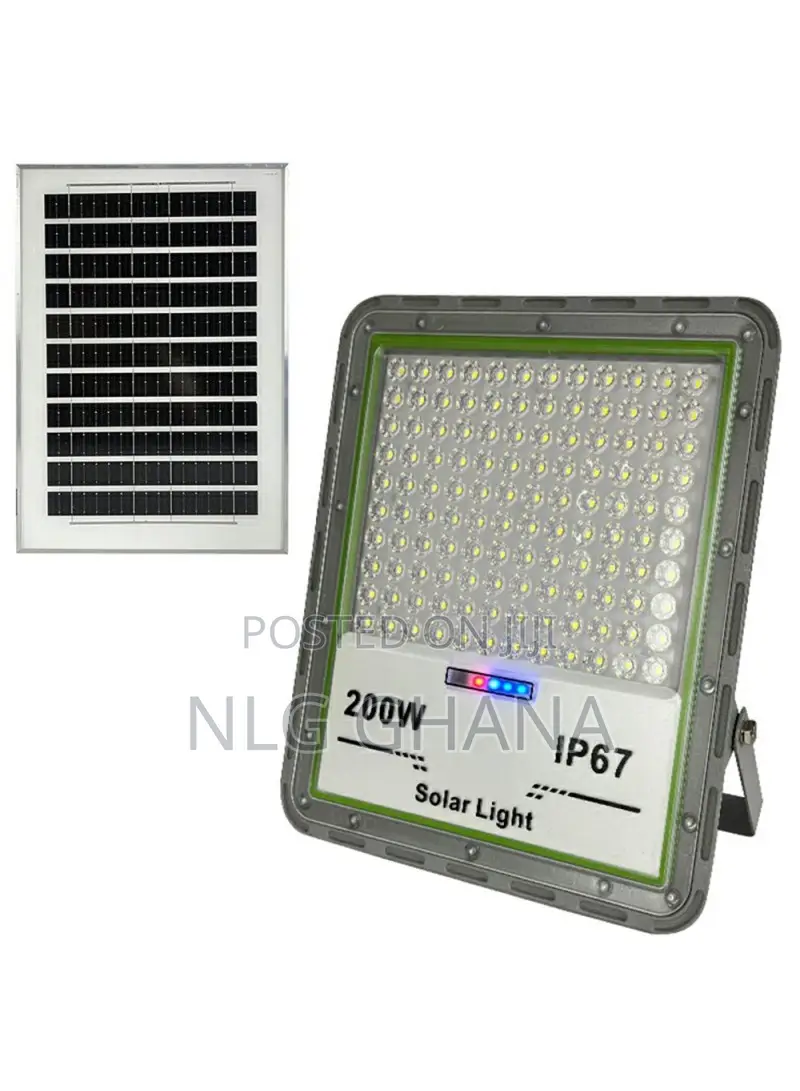 200w 120 Led Solar Powered Outdoor Floodlight. Tvx26169