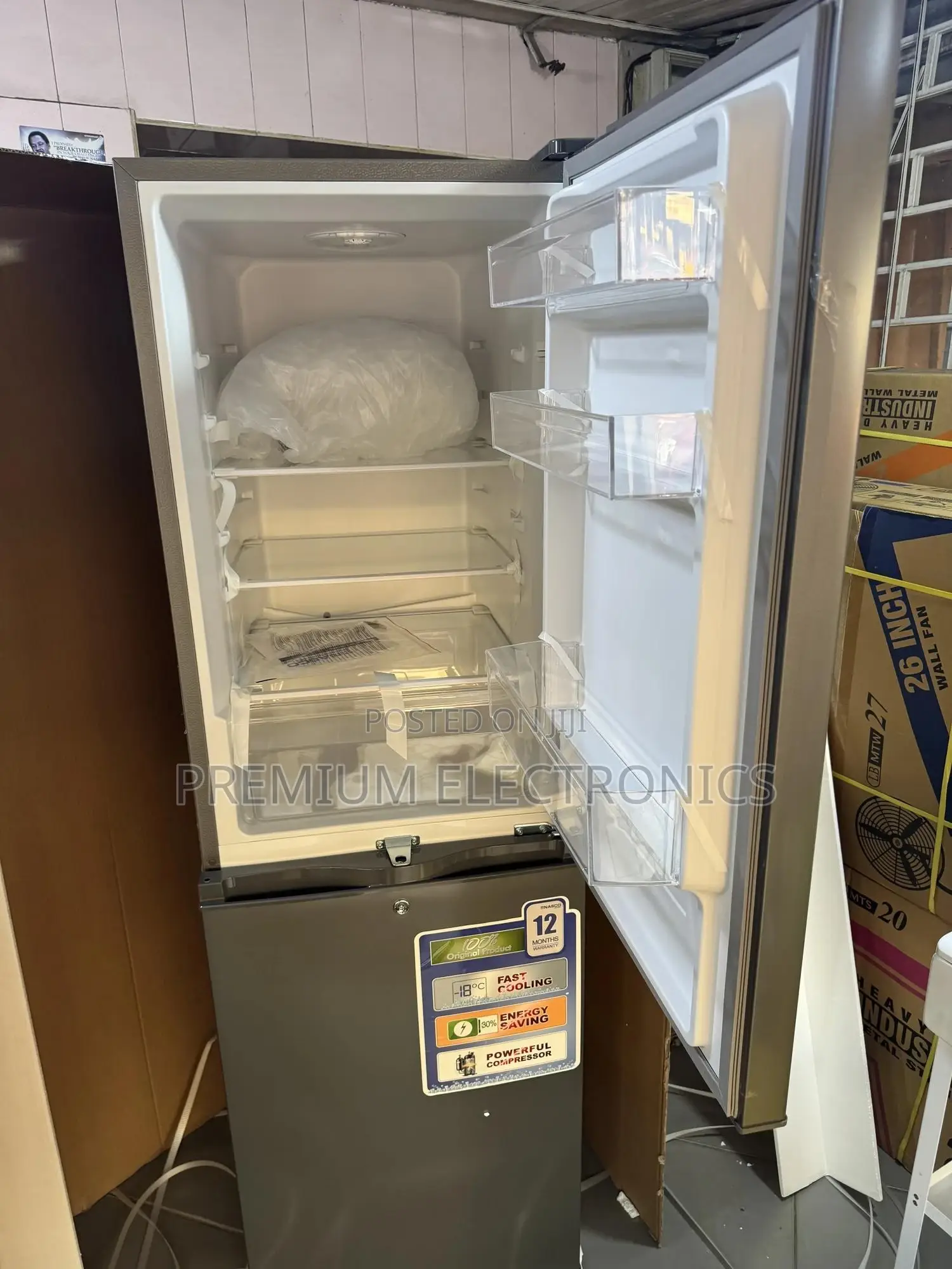 Nasco 258l Bottom Mount 2 Door Refrigerator 3 Stars
