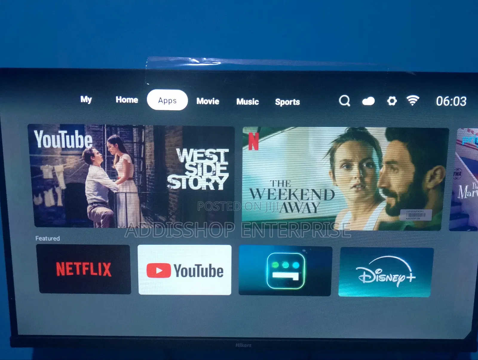 Hikers 32inches Smart Android 14 Tv
