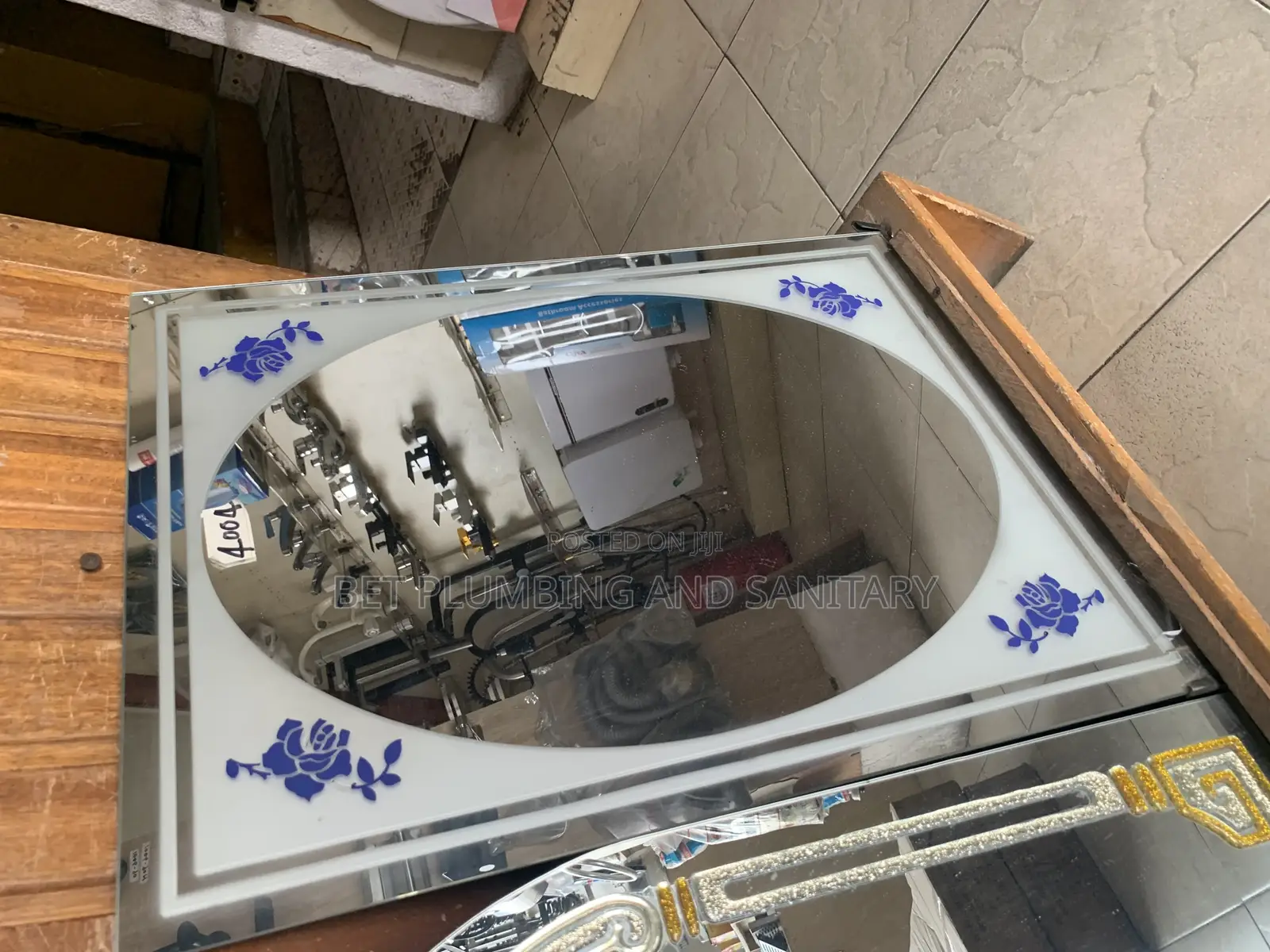 Bathroom Mirror(White Background)