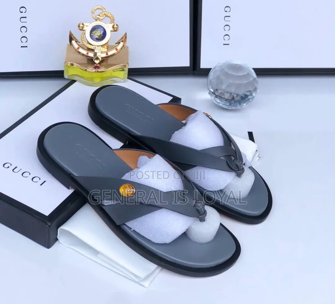 Gucci Gray Men Slippers